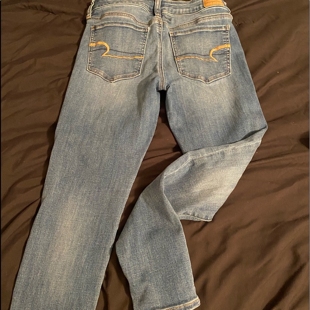 American eagle skinny jeans mid rise